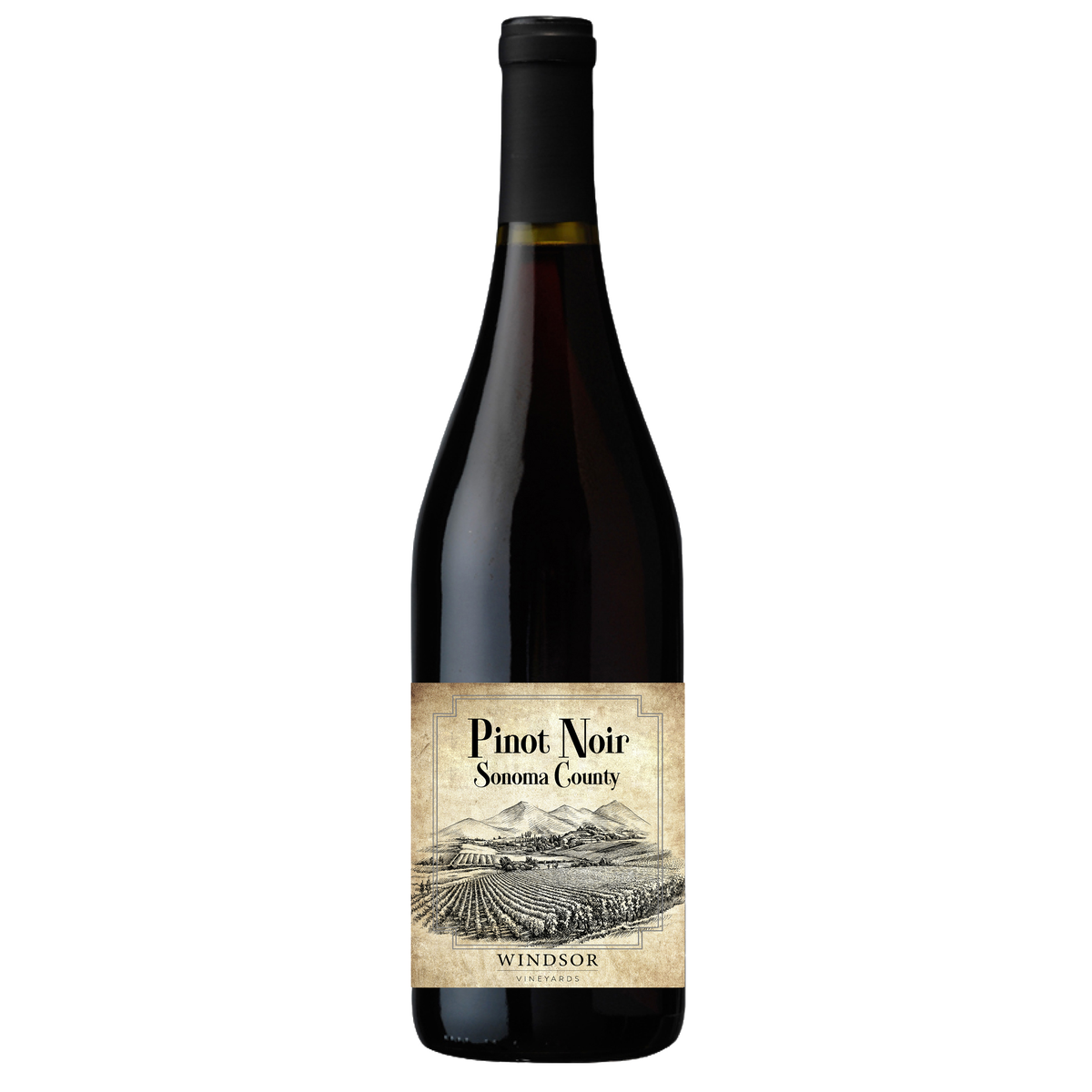 ワイン Tap kop Pinot Noir Kondo Vineyard 2020 Windsor Vineyards 2020 Pinot Noir, Sonoma County, Custom Label