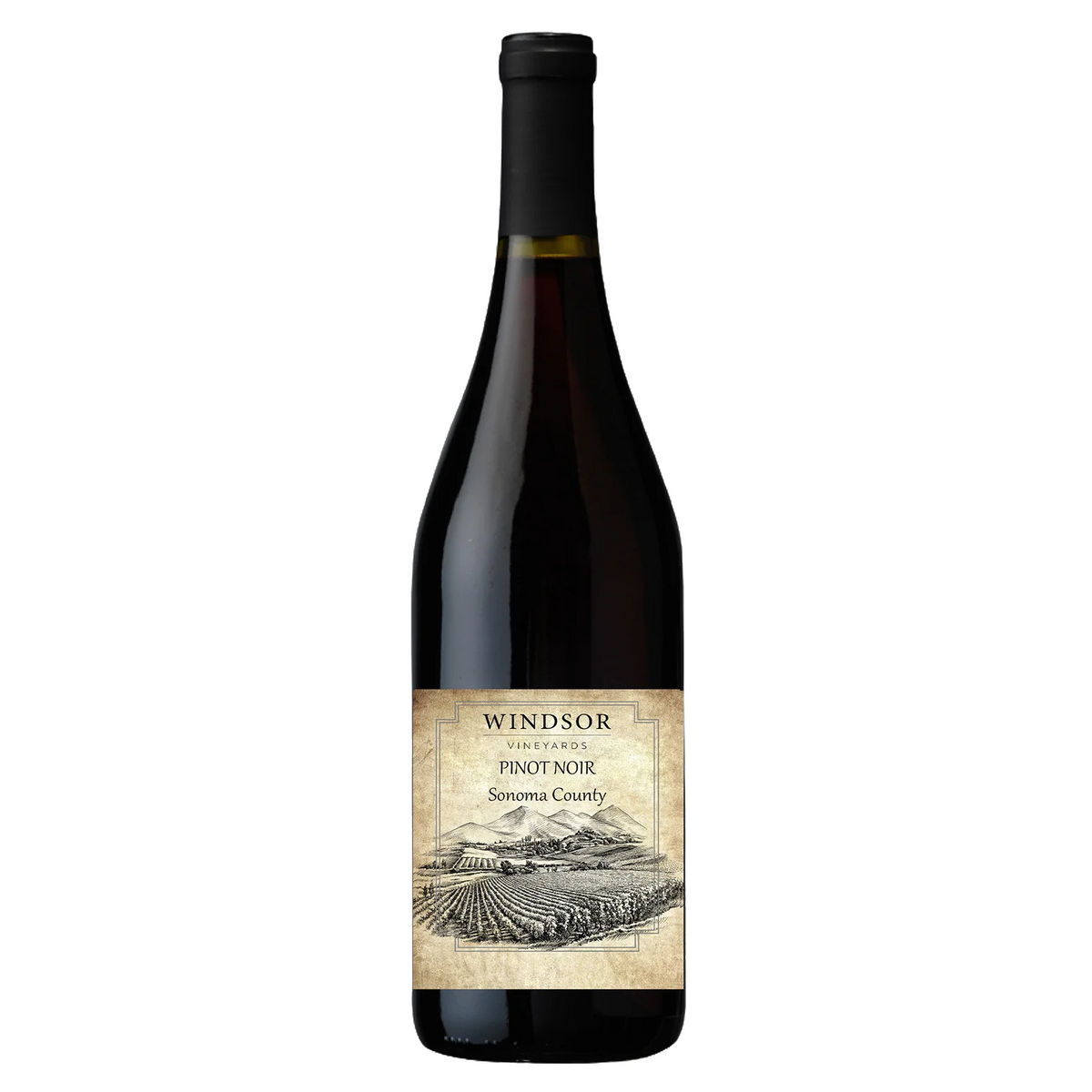 WINDSOR 21年 500ml Windsor Vineyards 2020 Pinot Noir, Sonoma County, Custom Label