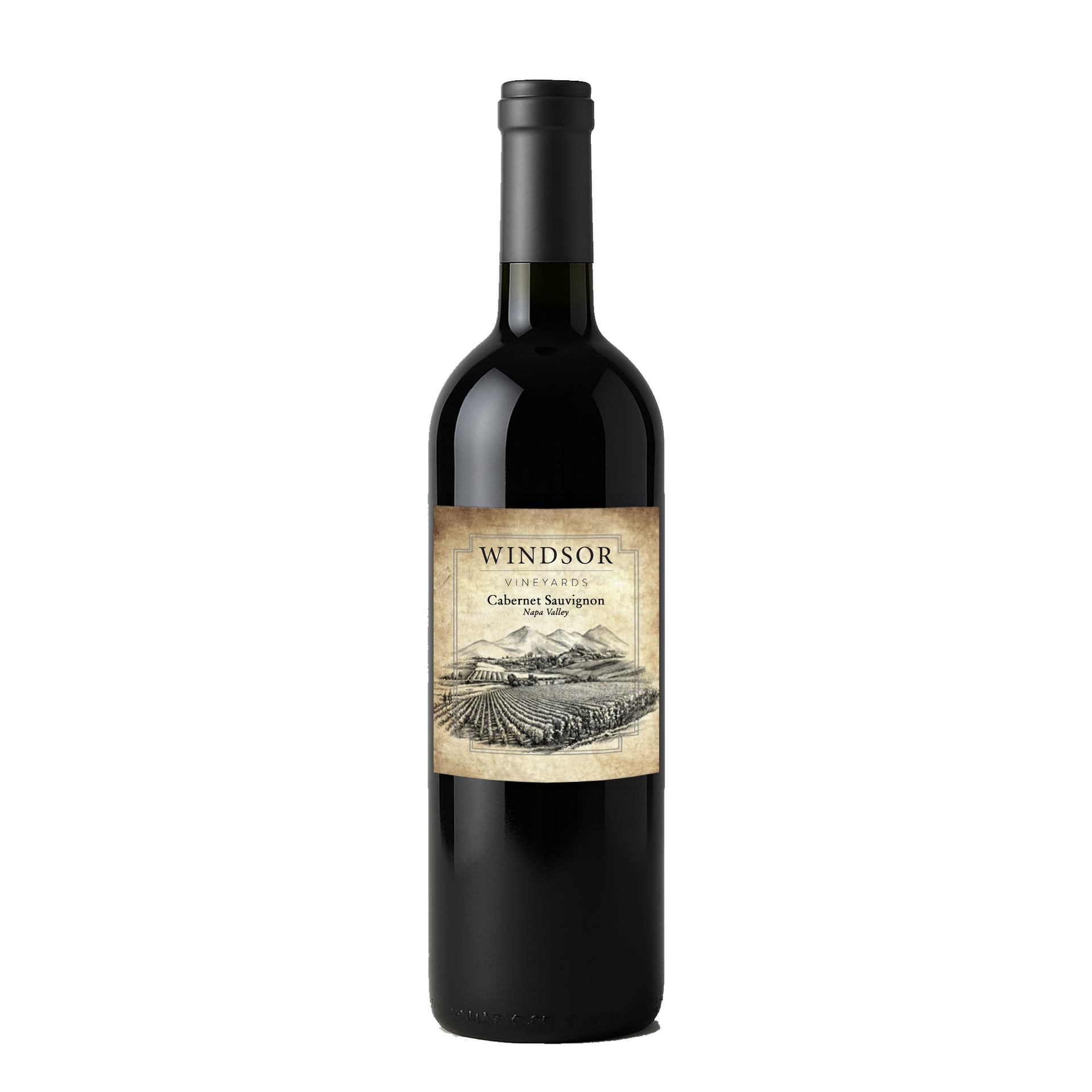 WINDSOR 21年 500ml Windsor Vineyards 2021 Cabernet Sauvignon, Napa Valley, Custom Label
